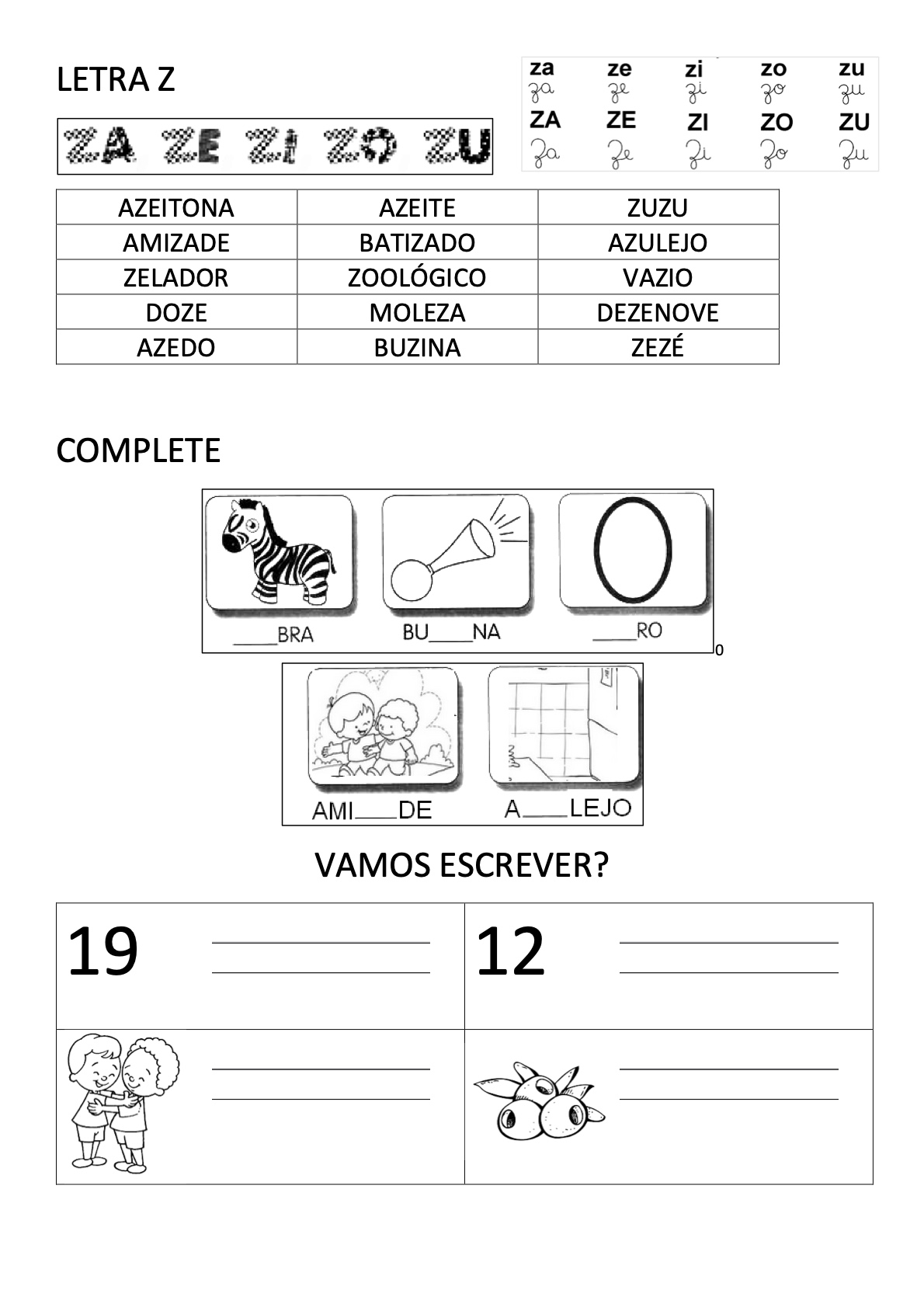 Atividade 29 - Atividades de Alfabetização Infantil para Imprimir – Caderno 4 para imprimir