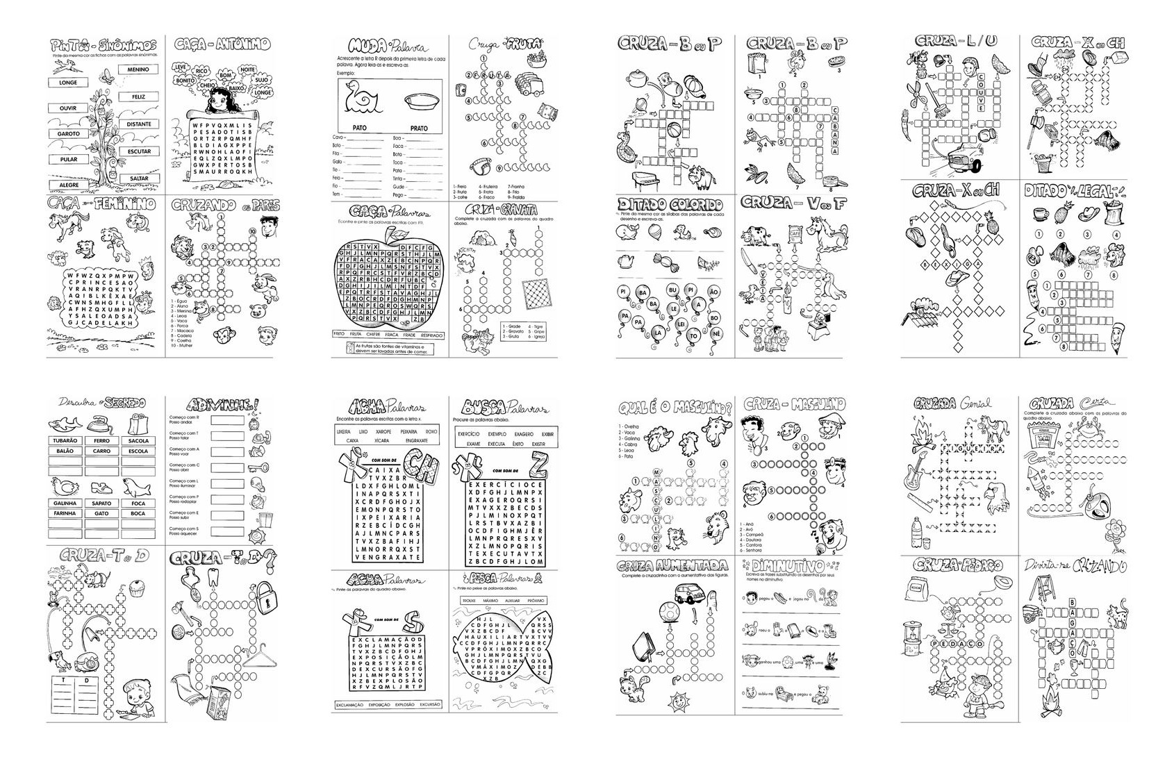 Atividades de Dificuldades Ortográficas para Imprimir - Capa