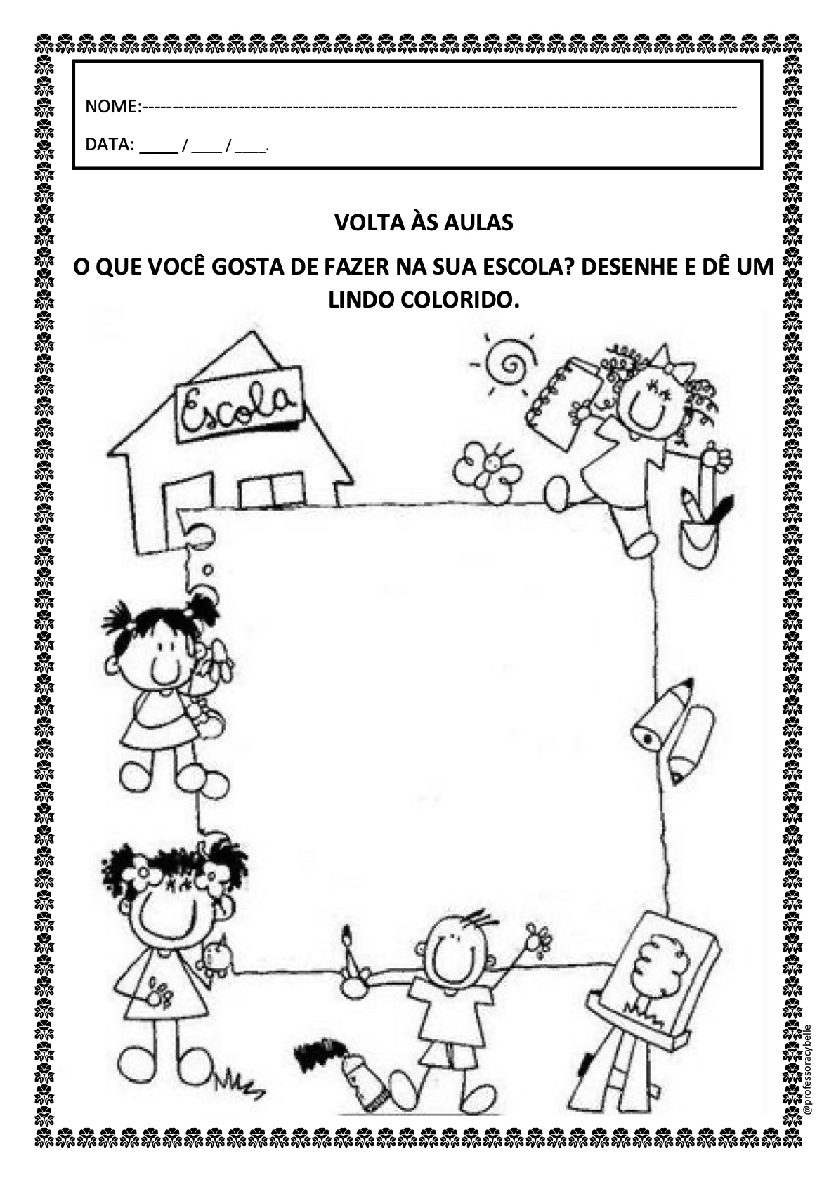 Atividade 5 - Atividades Educativas de Volta às Aulas para Imprimir para imprimir