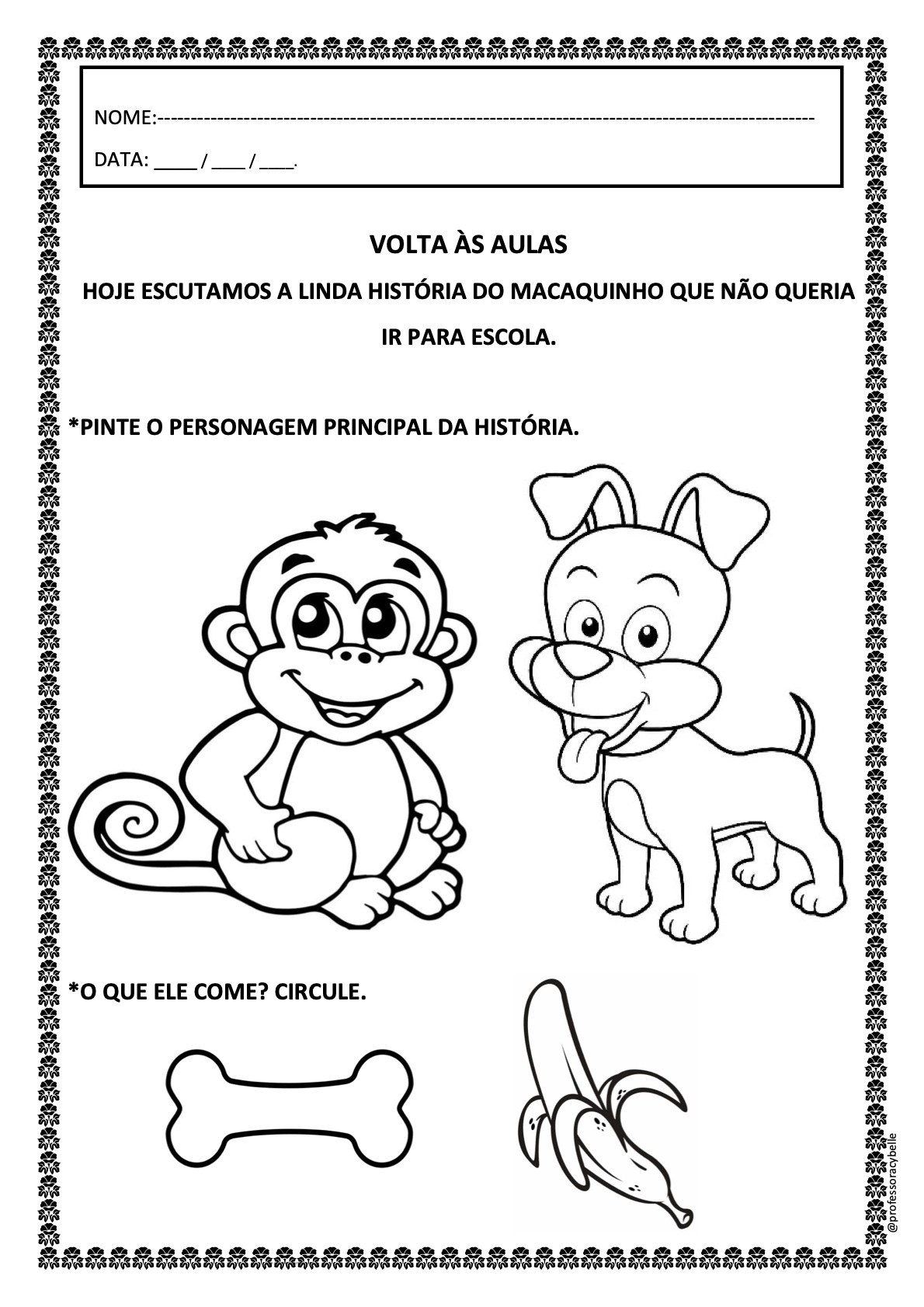 Atividade 10 - Atividades Educativas de Volta às Aulas para Imprimir para imprimir