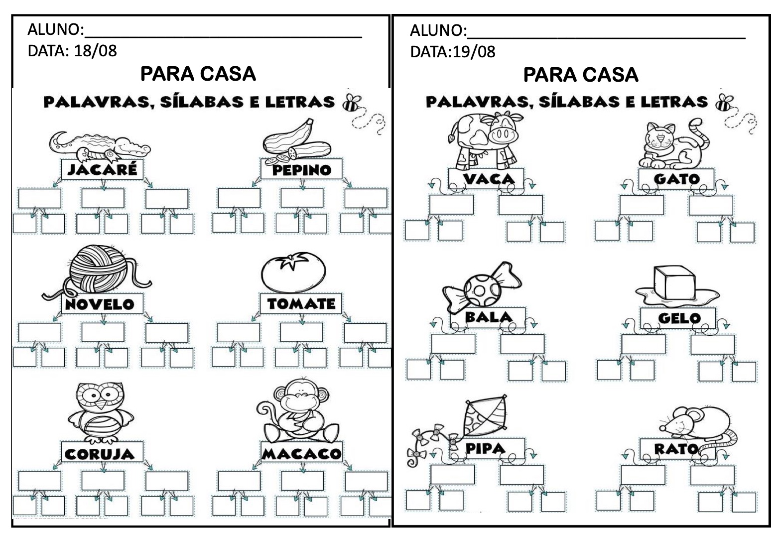 Atividade 8 - Atividades Escolares para o Mês de Agosto para Imprimir para imprimir