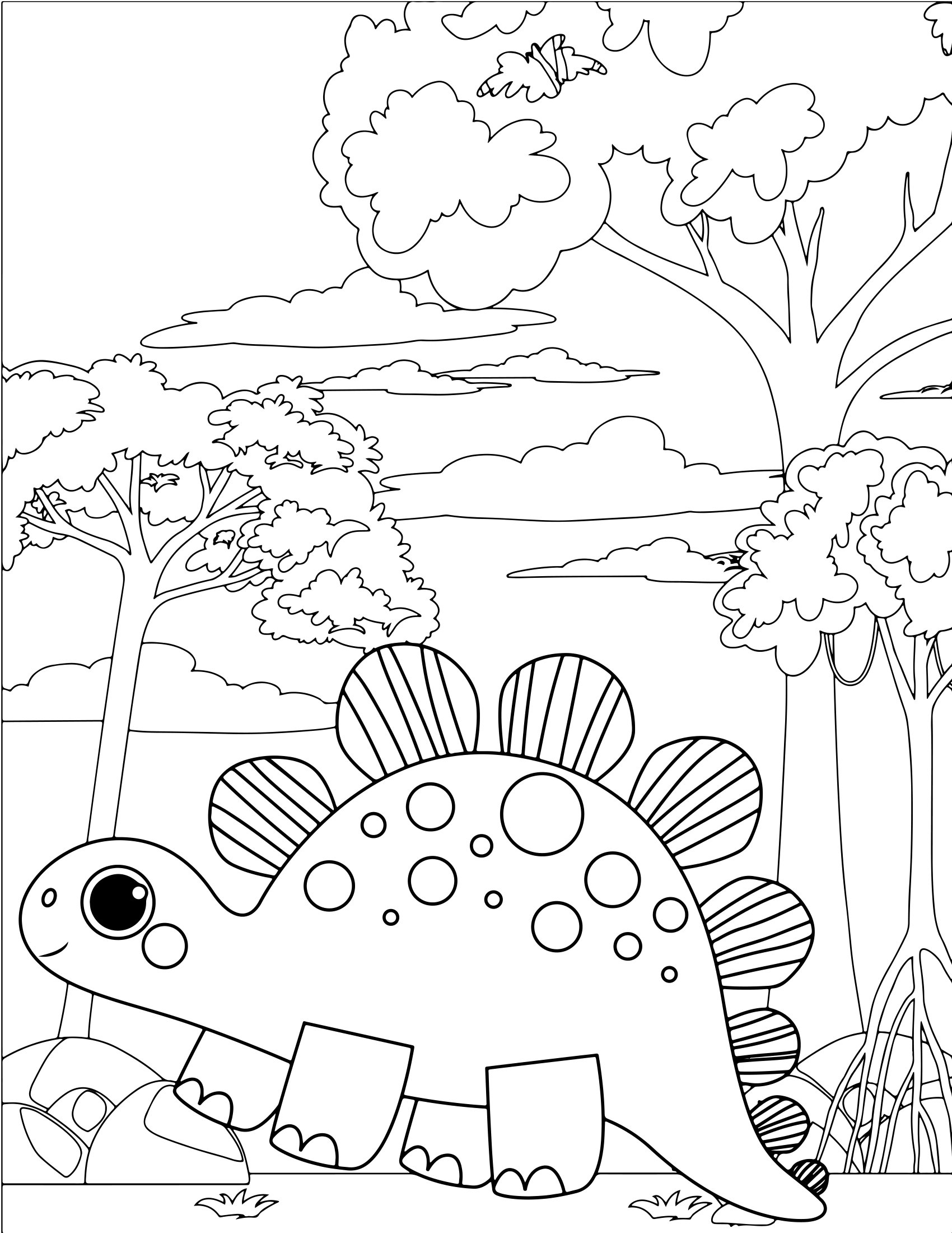 Molde 24 - Cute Animals Coloring Pages For Kids para imprimir