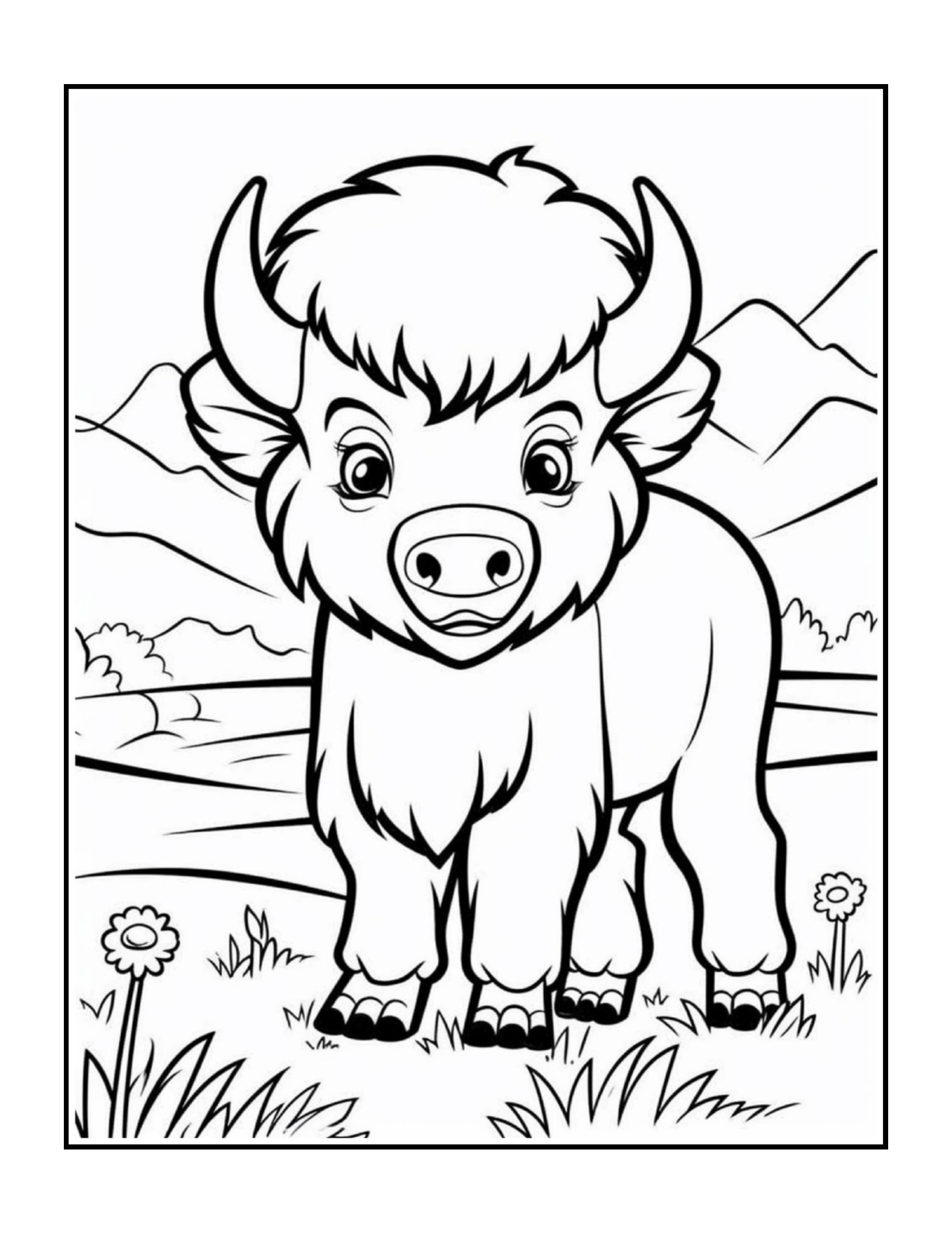 Desenho 4 - Desenhos de animais fofos para colorir e imprimir para imprimir