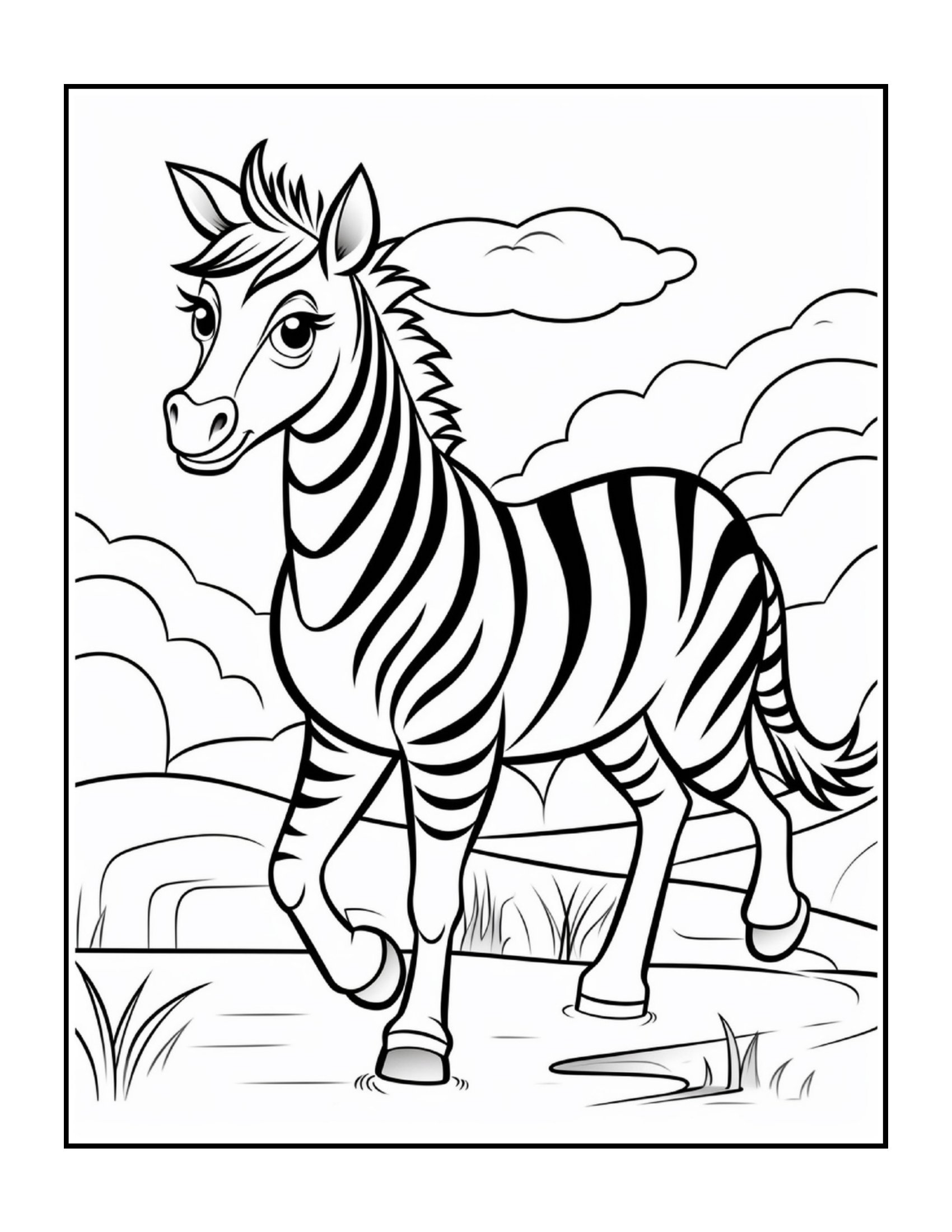 Desenho 5 - Desenhos de animais fofos para colorir e imprimir para imprimir