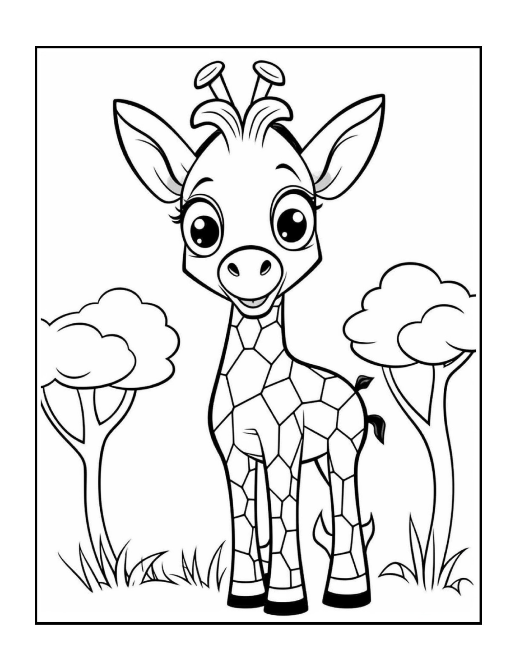 Desenho 17 - Desenhos de animais fofos para colorir e imprimir para imprimir