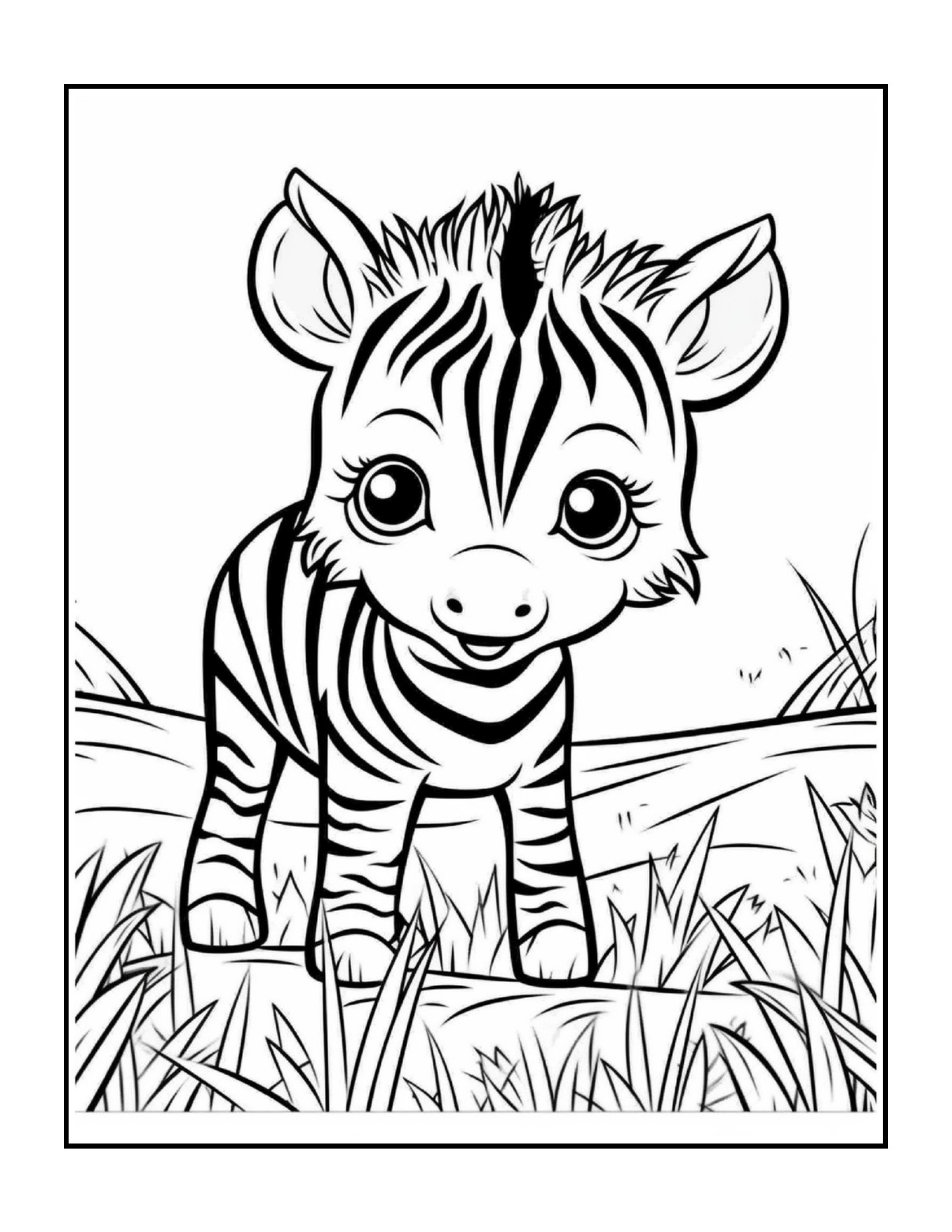 Desenho 19 - Desenhos de animais fofos para colorir e imprimir para imprimir