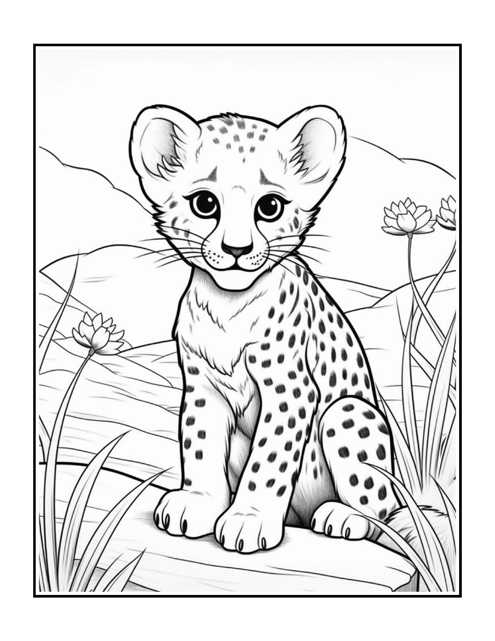 Desenho 23 - Desenhos de animais fofos para colorir e imprimir para imprimir