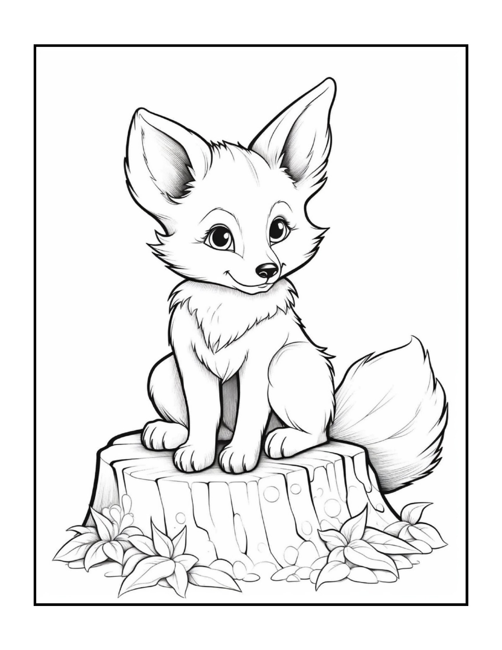Desenho 29 - Desenhos de animais fofos para colorir e imprimir para imprimir