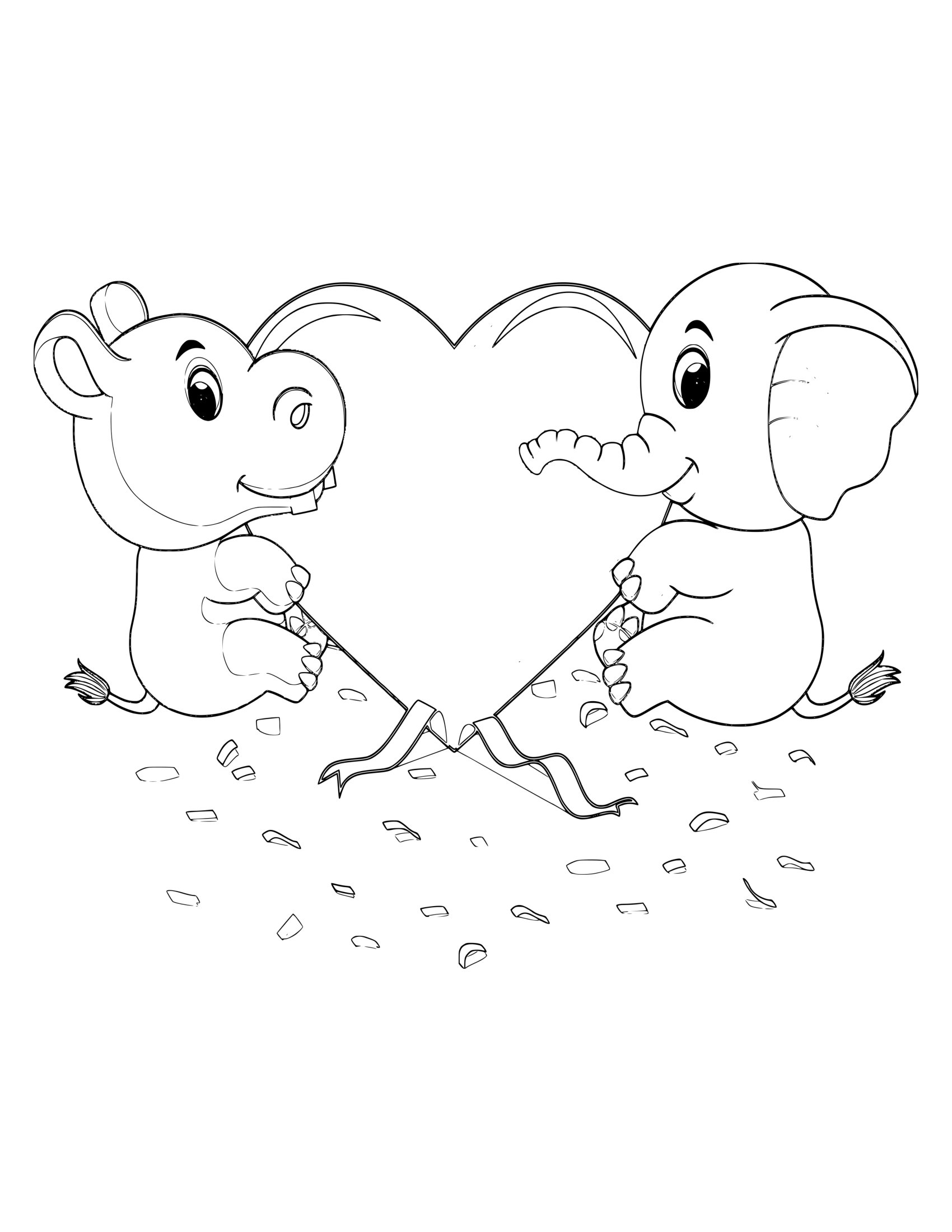 Desenho de Animal Fofo 8 - Desenhos de animais fofos para colorir e imprimir – Parte 5 para imprimir