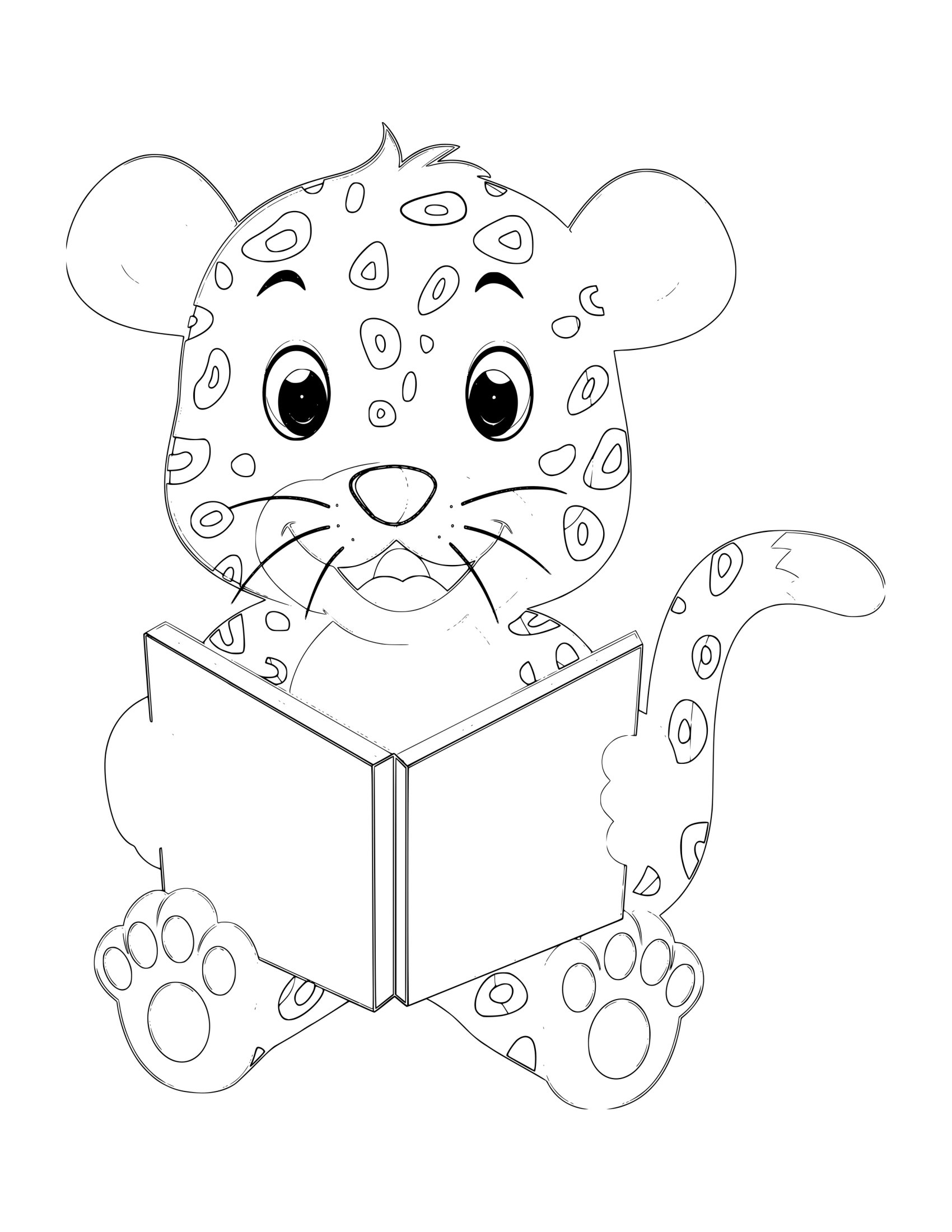 Desenho de Animal Fofo 9 - Desenhos de animais fofos para colorir e imprimir – Parte 5 para imprimir