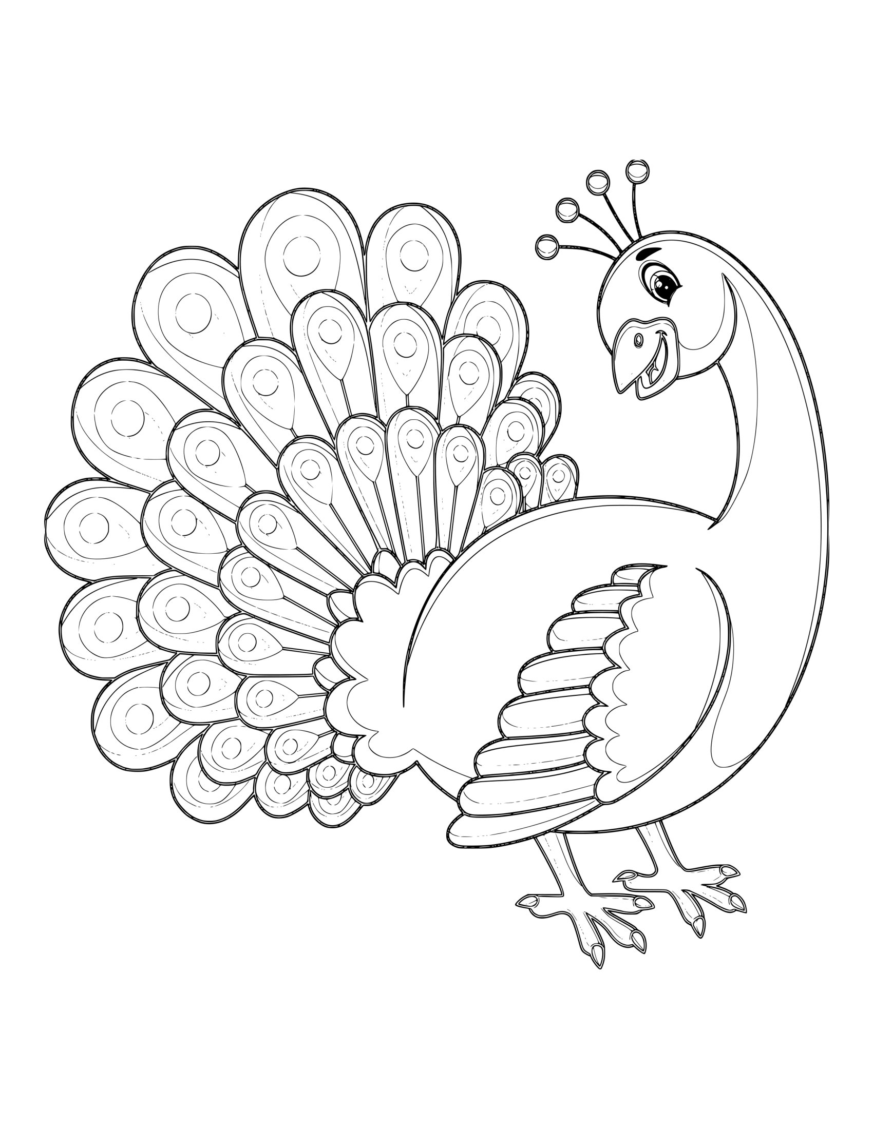 Desenho de Animal Fofo 21 - Desenhos de animais fofos para colorir e imprimir – Parte 5 para imprimir