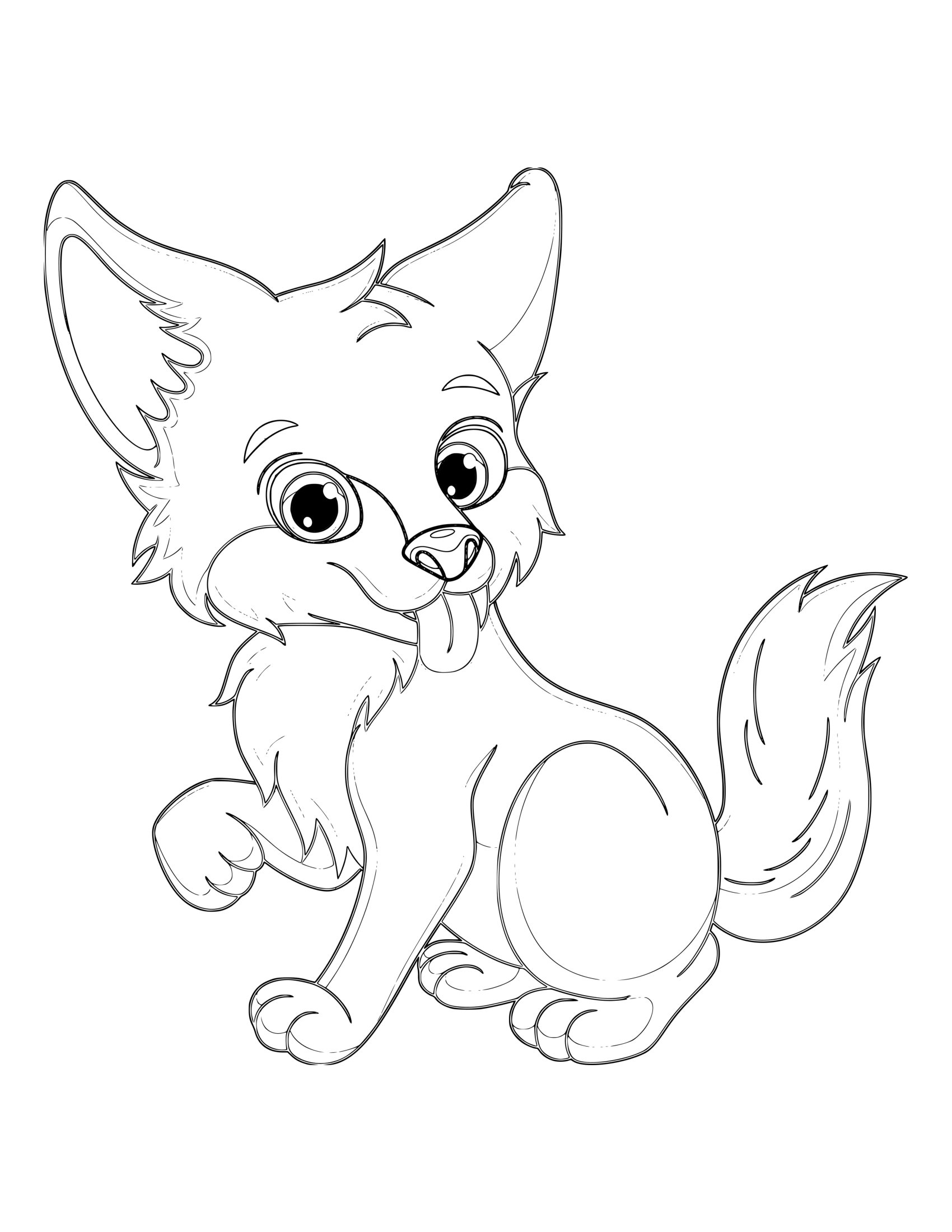 Desenho de Animal Fofo 32 - Desenhos de animais fofos para colorir e imprimir – Parte 5 para imprimir