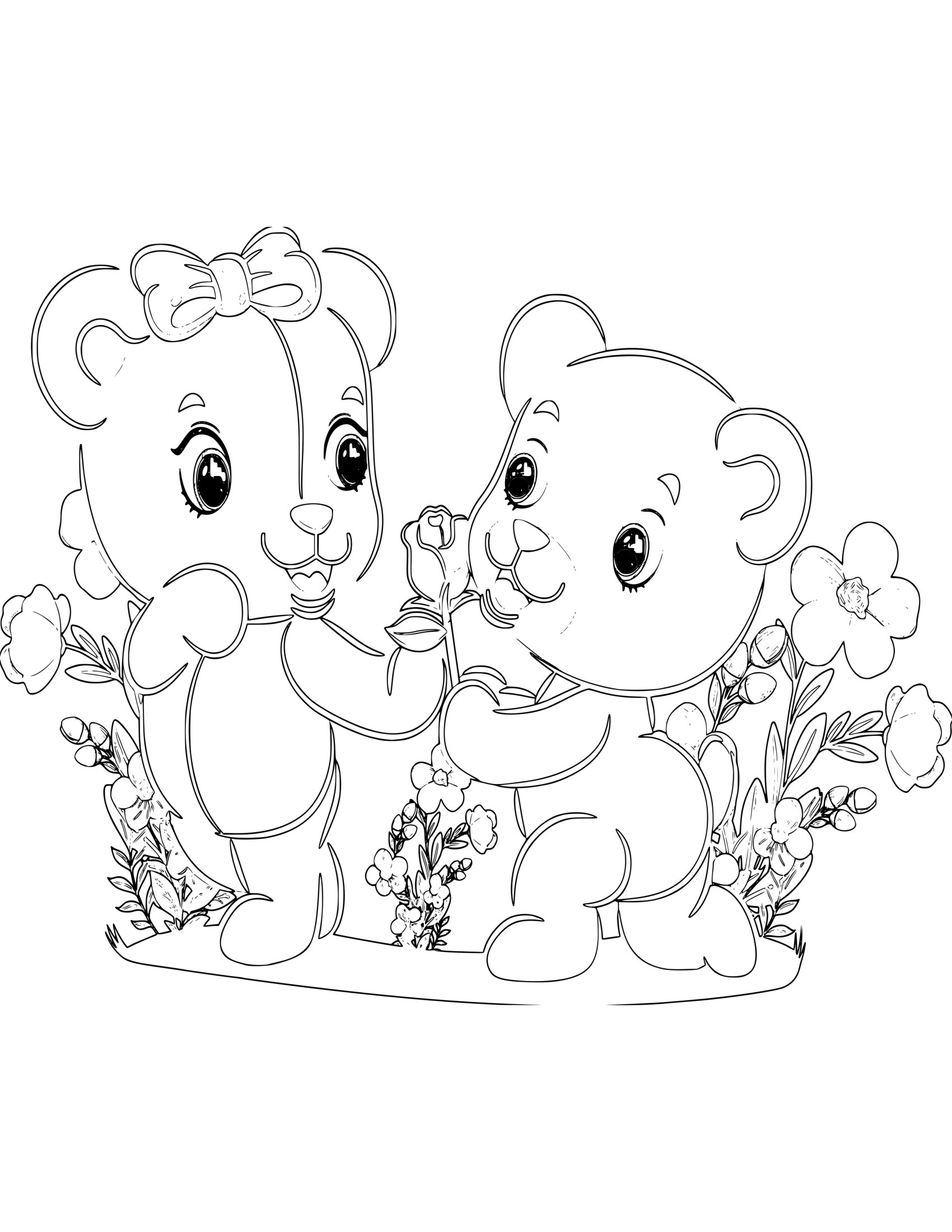 Desenho de Animal Fofo 39 - Desenhos de animais fofos para colorir e imprimir – Parte 5 para imprimir