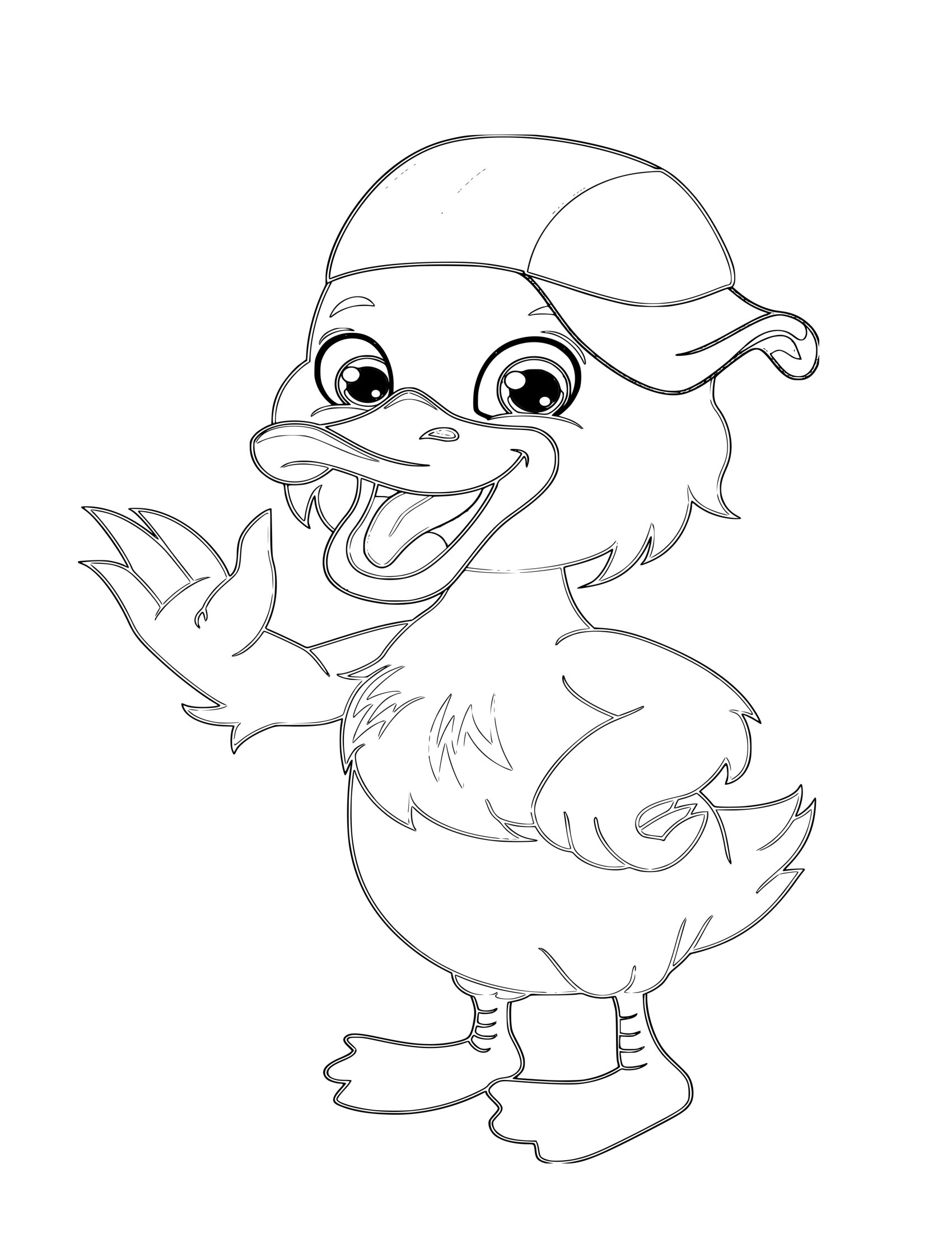 Desenho de Animal Fofo 43 - Desenhos de animais fofos para colorir e imprimir – Parte 5 para imprimir