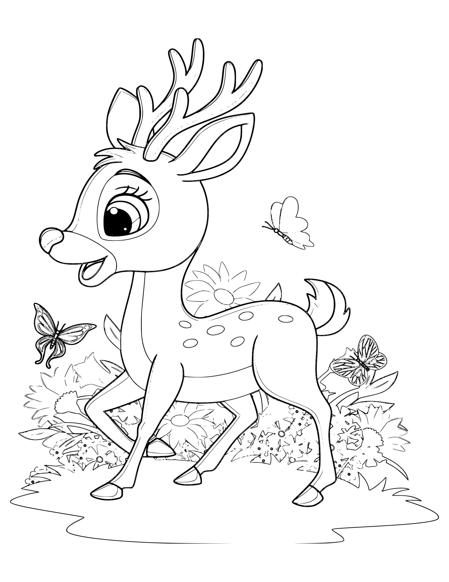 Desenho de Animal Fofo 46 - Desenhos de animais fofos para colorir e imprimir – Parte 5 para imprimir