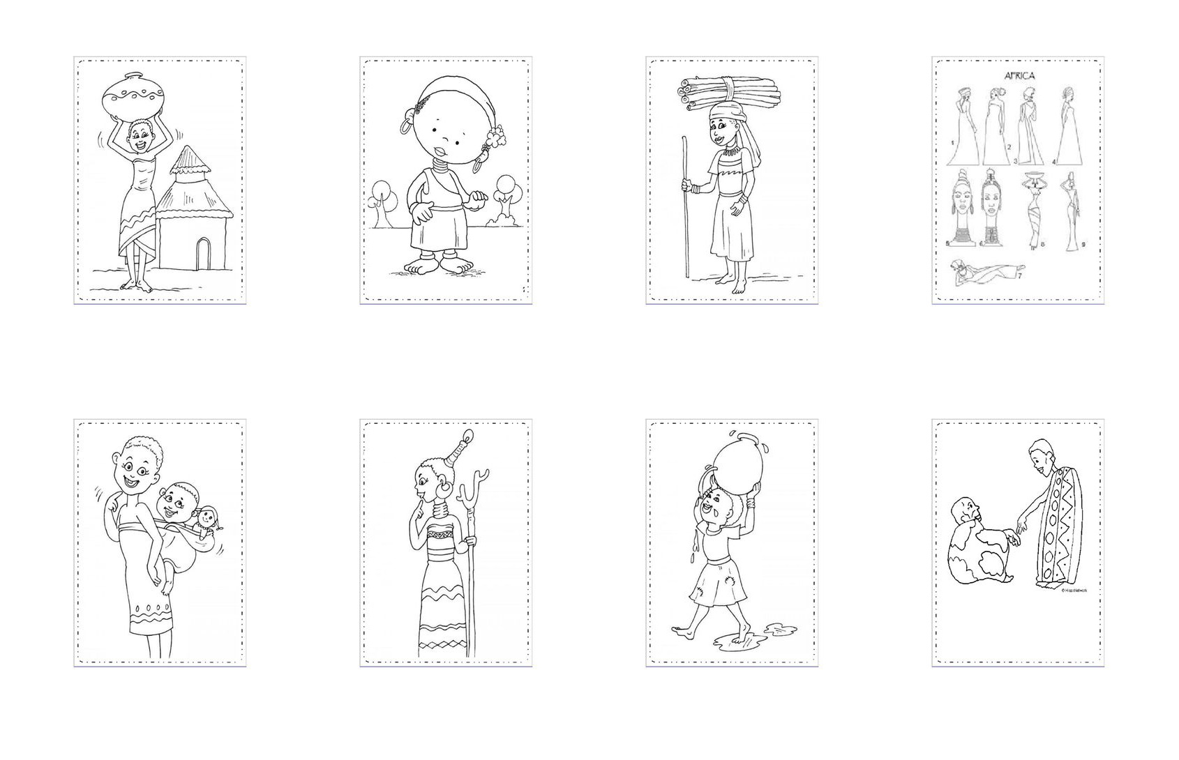 Desenhos para Colorir com Temas Africanos e Cultura Afro para Imprimir - Capa