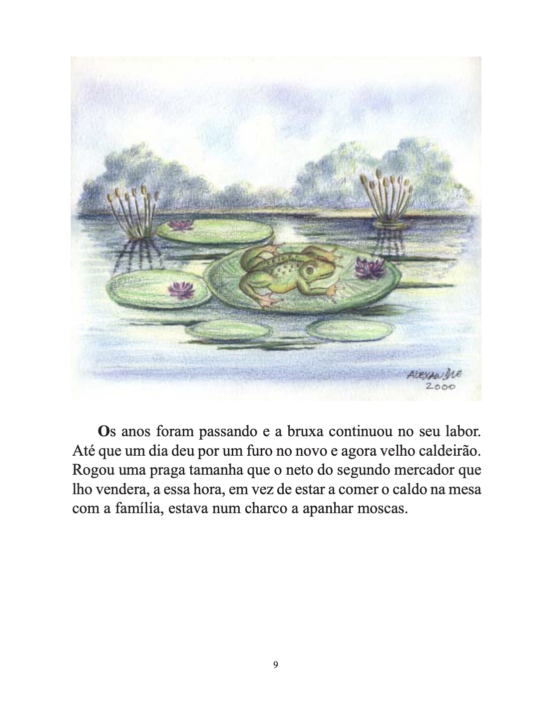 Página do Livro 9 - Livro Infantil A Bruxa e o Caldeirão Ilustrado para Ler e Imprimir para imprimir