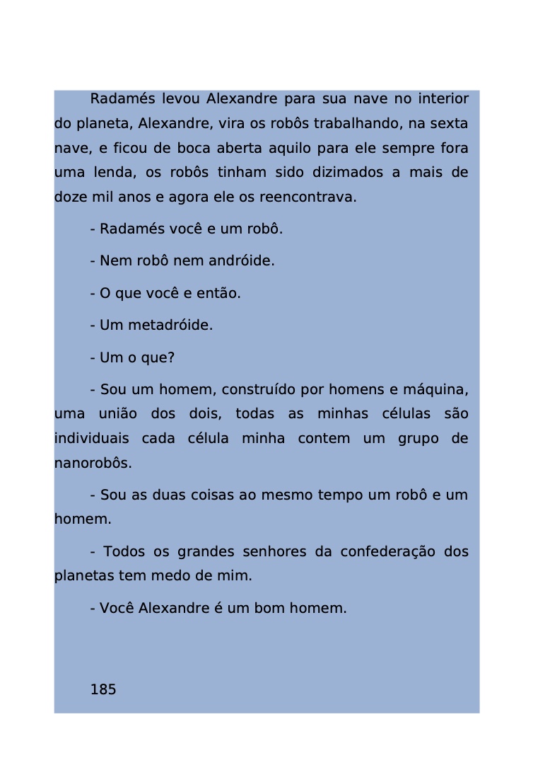 Página 104 - Livro Amanda e os Nanorobôs para Ler e Baixar em PDF para imprimir