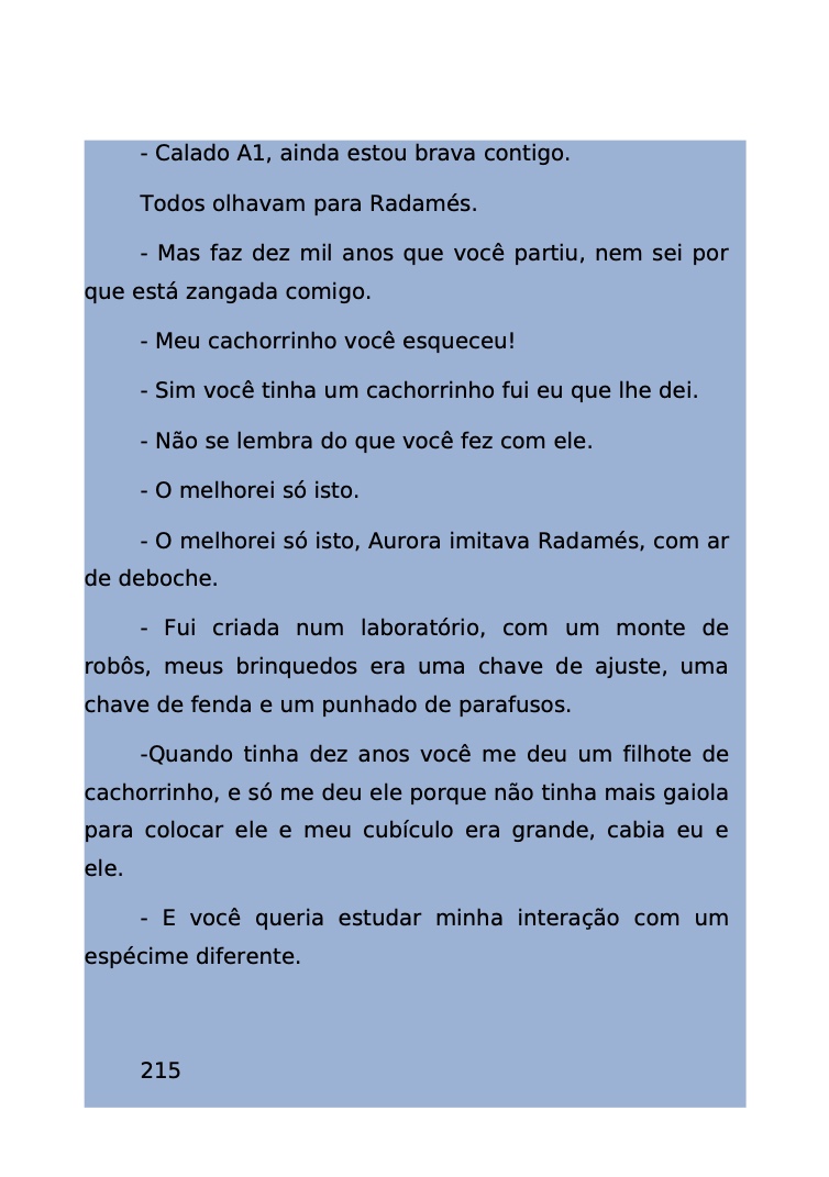 Página 137 - Livro Amanda e os Nanorobôs para Ler e Baixar em PDF para imprimir