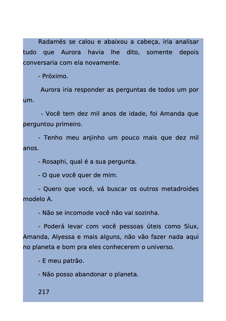 Página 139 - Livro Amanda e os Nanorobôs para Ler e Baixar em PDF para imprimir