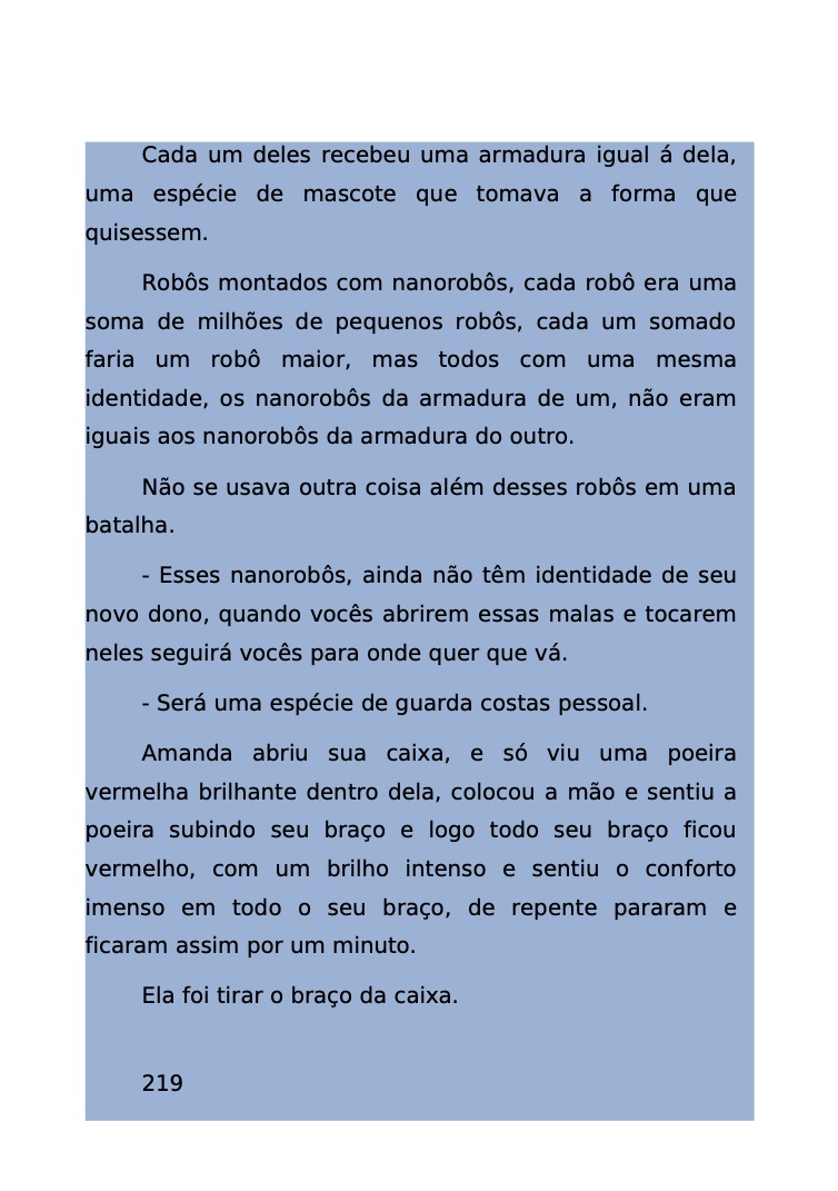Página 141 - Livro Amanda e os Nanorobôs para Ler e Baixar em PDF para imprimir