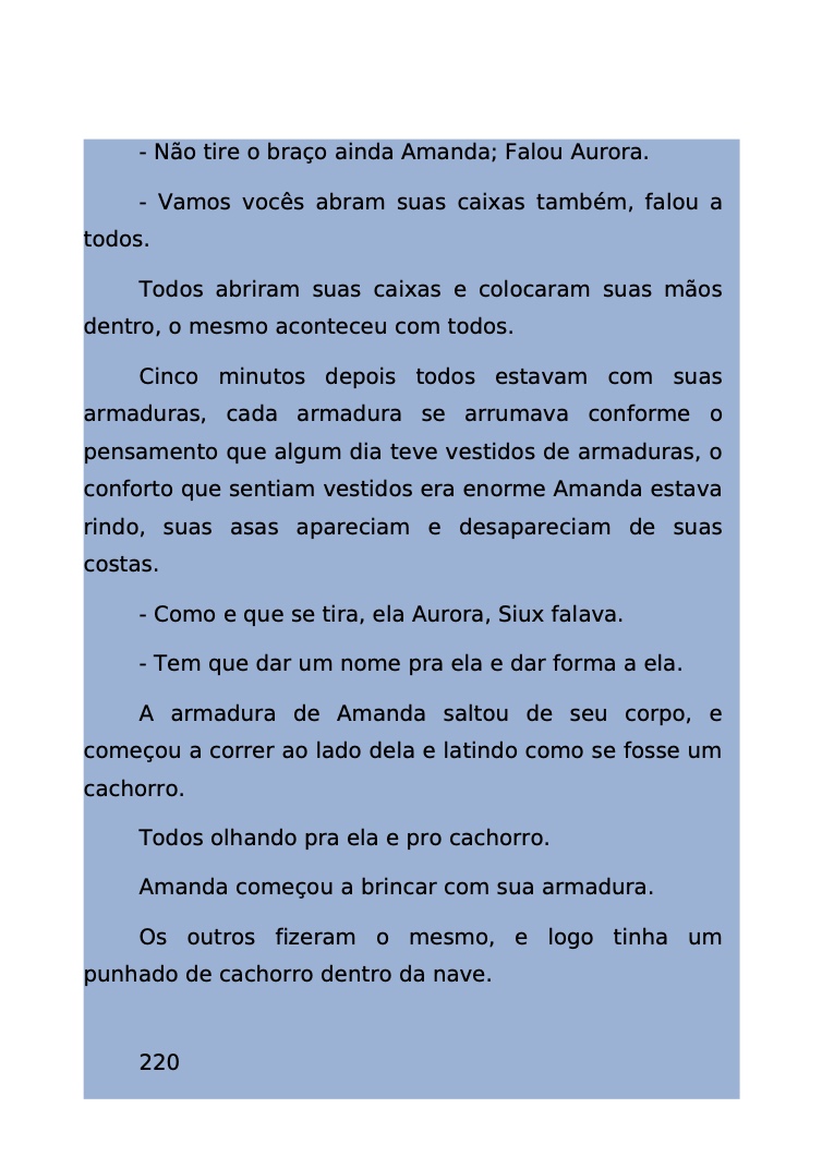 Página 143 - Livro Amanda e os Nanorobôs para Ler e Baixar em PDF para imprimir
