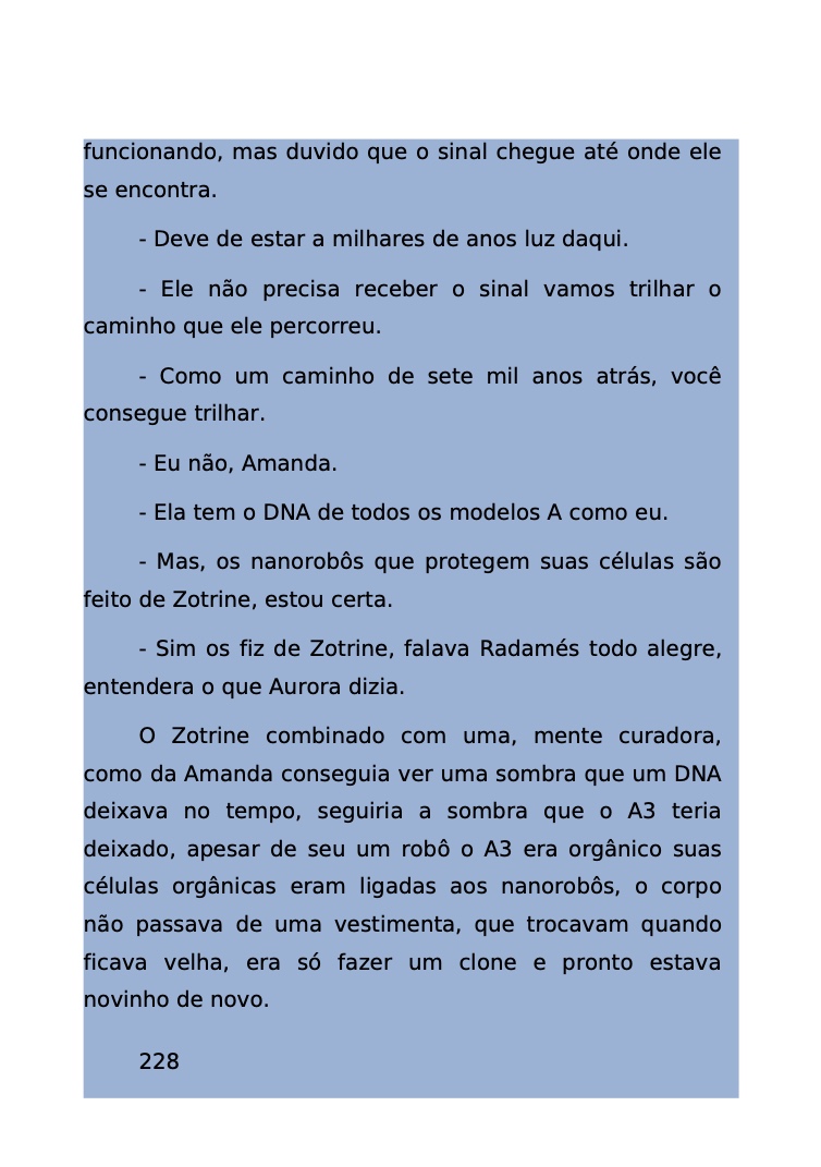 Página 151 - Livro Amanda e os Nanorobôs para Ler e Baixar em PDF para imprimir