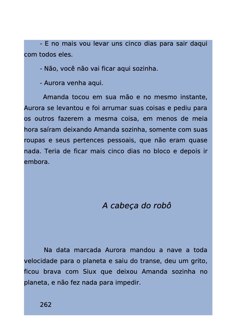 Página 189 - Livro Amanda e os Nanorobôs para Ler e Baixar em PDF para imprimir