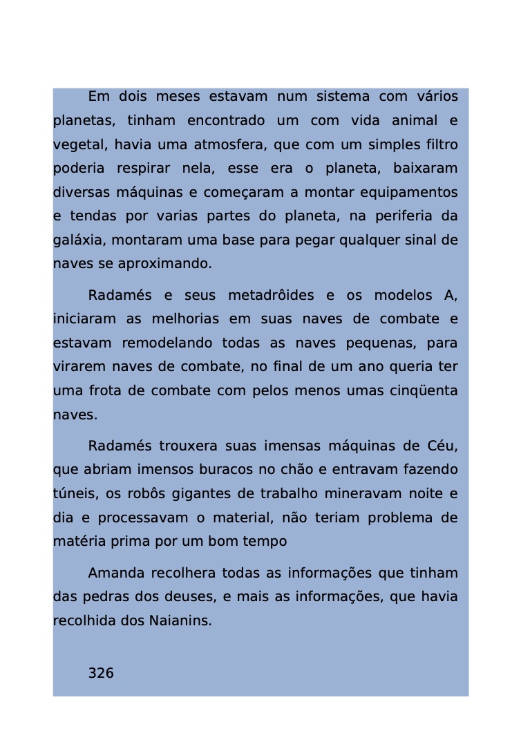 Página 259 - Livro Amanda e os Nanorobôs para Ler e Baixar em PDF para imprimir
