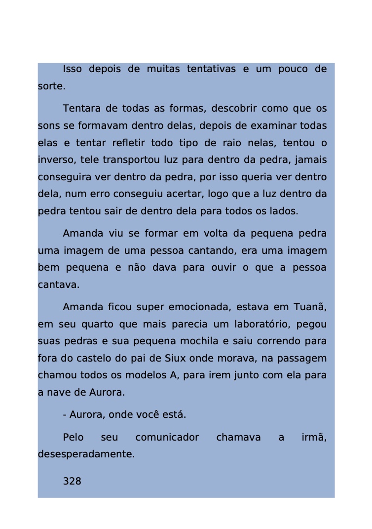 Página 261 - Livro Amanda e os Nanorobôs para Ler e Baixar em PDF para imprimir