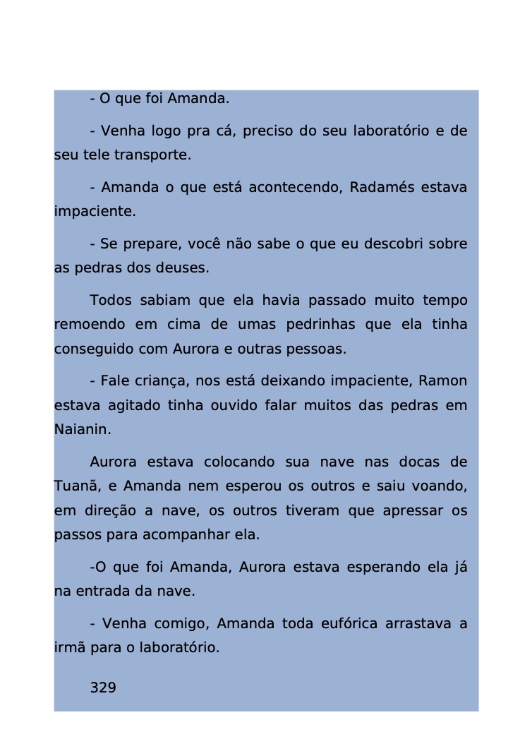 Página 262 - Livro Amanda e os Nanorobôs para Ler e Baixar em PDF para imprimir
