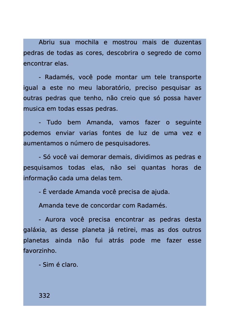 Página 266 - Livro Amanda e os Nanorobôs para Ler e Baixar em PDF para imprimir