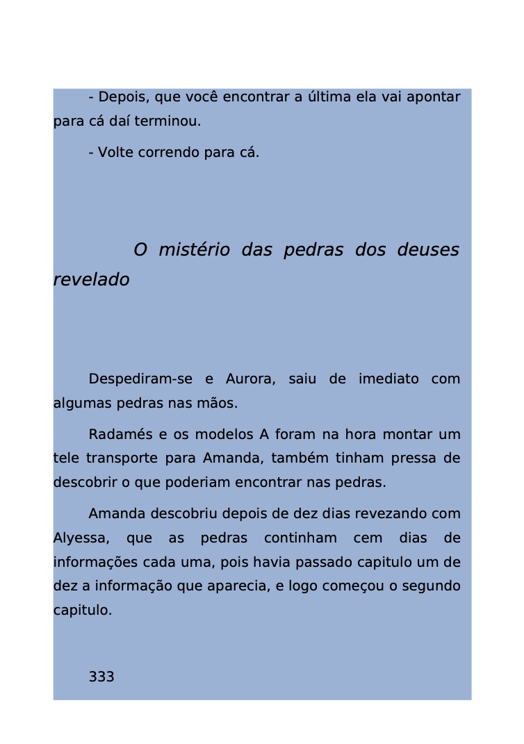 Página 267 - Livro Amanda e os Nanorobôs para Ler e Baixar em PDF para imprimir