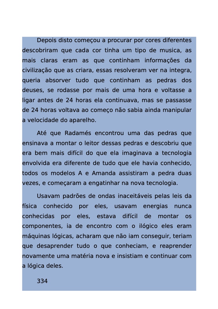 Página 268 - Livro Amanda e os Nanorobôs para Ler e Baixar em PDF para imprimir