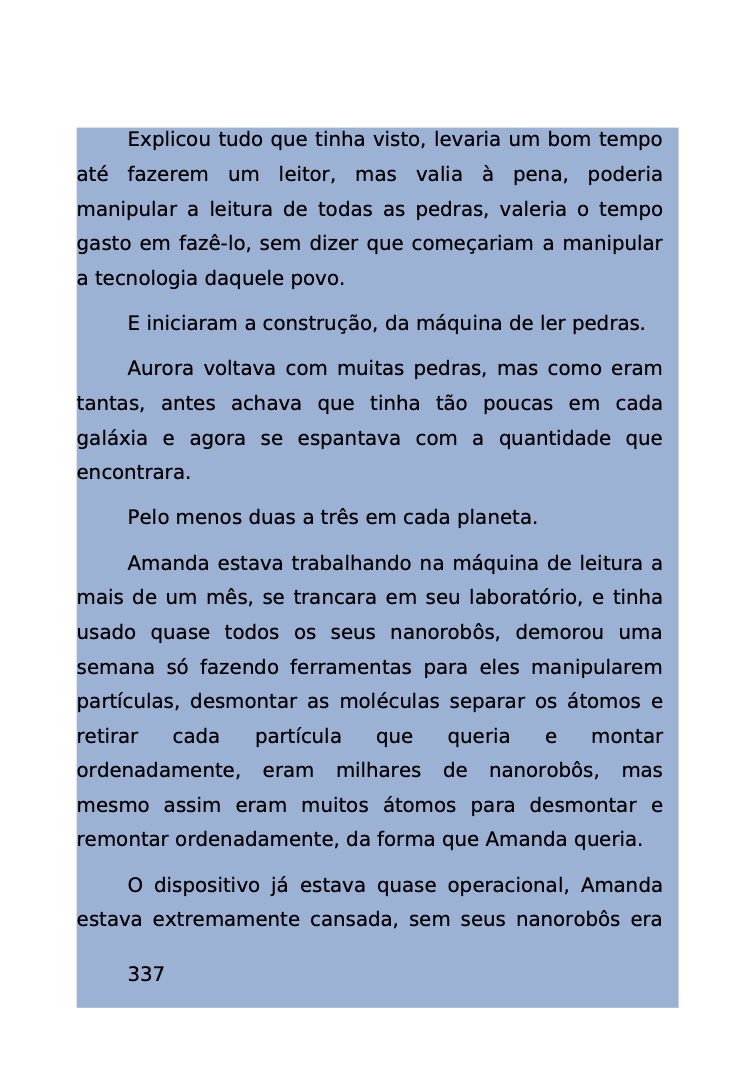 Página 271 - Livro Amanda e os Nanorobôs para Ler e Baixar em PDF para imprimir