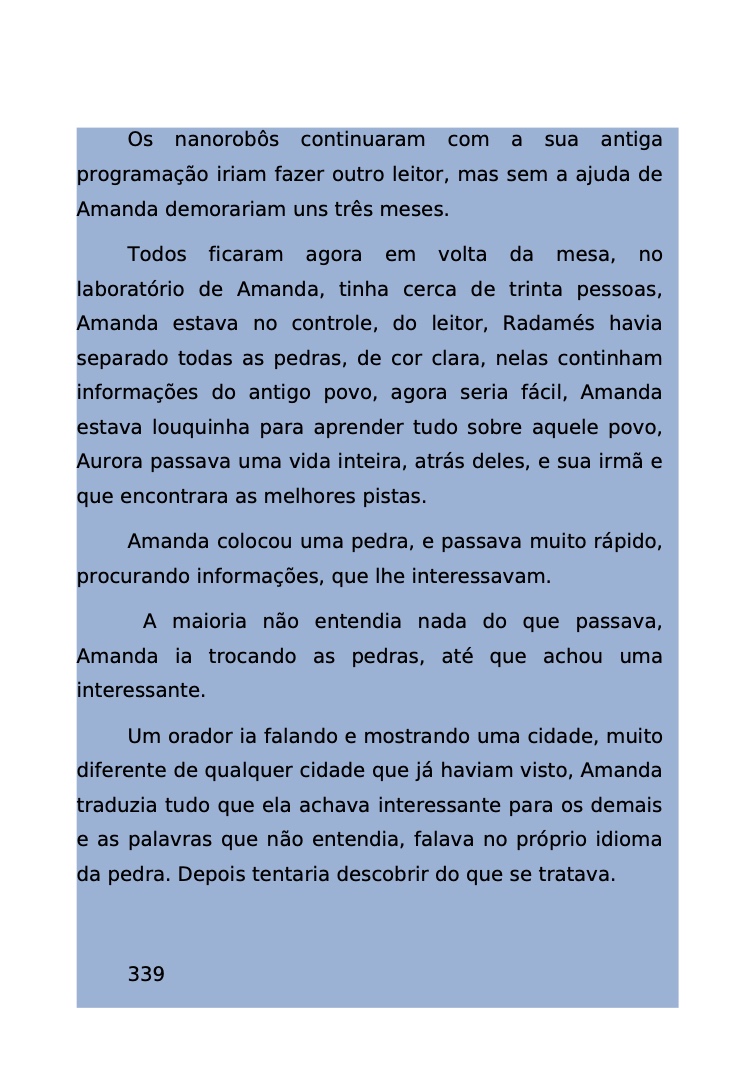 Página 273 - Livro Amanda e os Nanorobôs para Ler e Baixar em PDF para imprimir