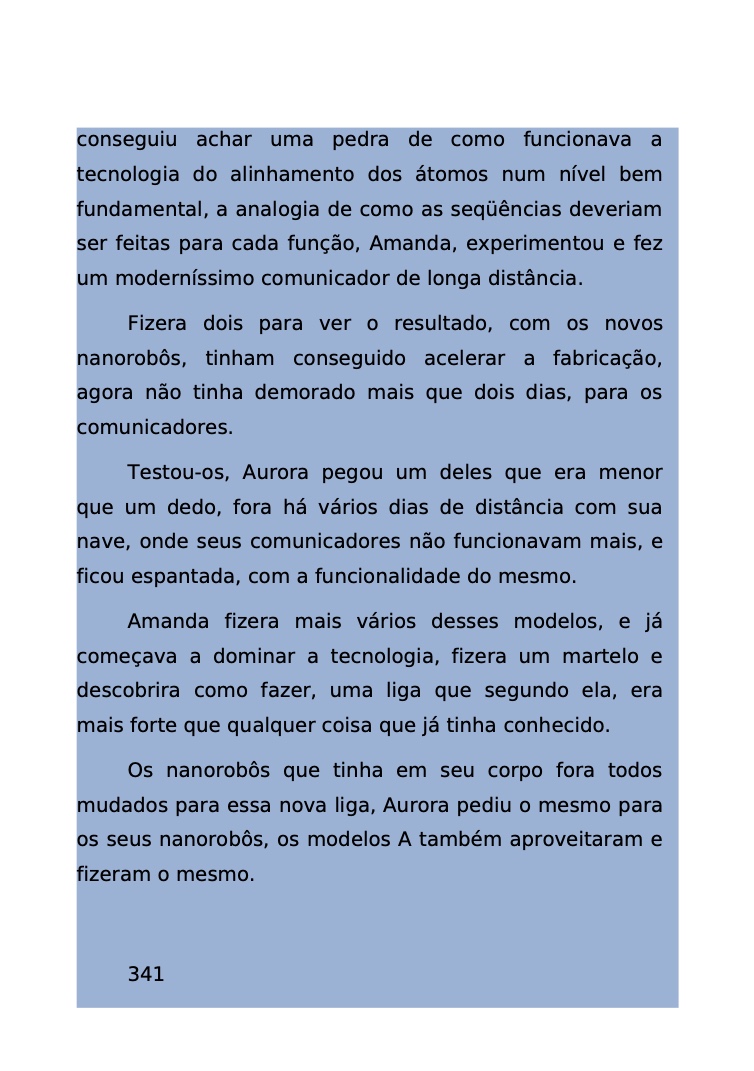 Página 276 - Livro Amanda e os Nanorobôs para Ler e Baixar em PDF para imprimir