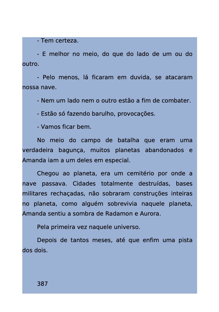 Página 326 - Livro Amanda e os Nanorobôs para Ler e Baixar em PDF para imprimir