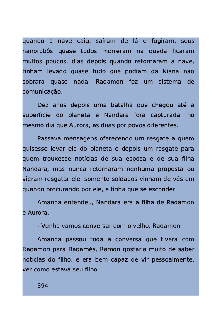 Página 334 - Livro Amanda e os Nanorobôs para Ler e Baixar em PDF para imprimir