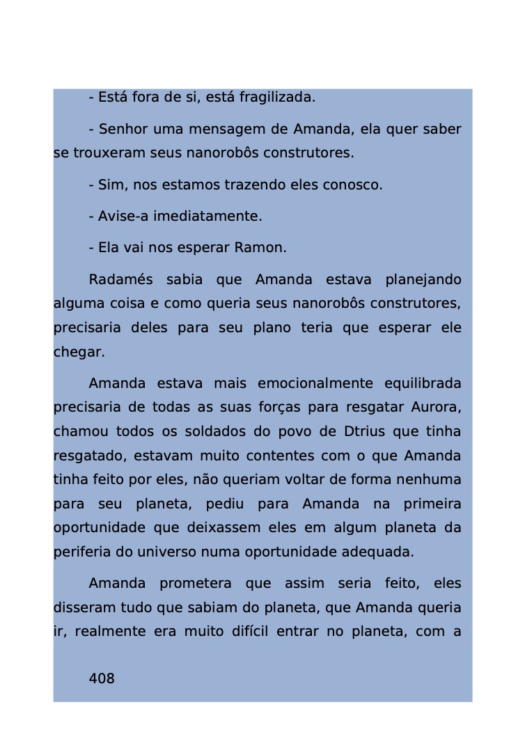 Página 349 - Livro Amanda e os Nanorobôs para Ler e Baixar em PDF para imprimir
