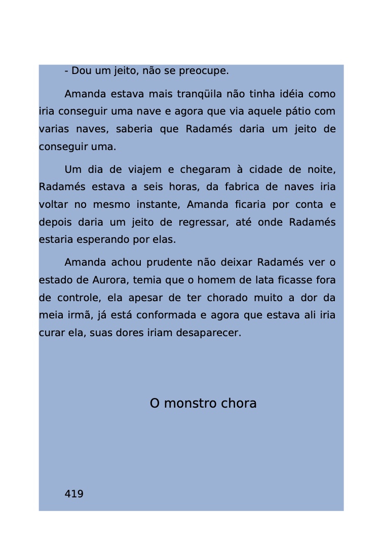 Página 361 - Livro Amanda e os Nanorobôs para Ler e Baixar em PDF para imprimir
