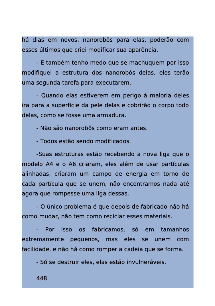 Página 393 - Livro Amanda e os Nanorobôs para Ler e Baixar em PDF para imprimir