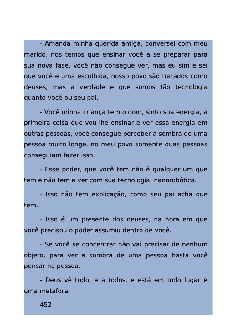 Página 398 - Livro Amanda e os Nanorobôs para Ler e Baixar em PDF para imprimir