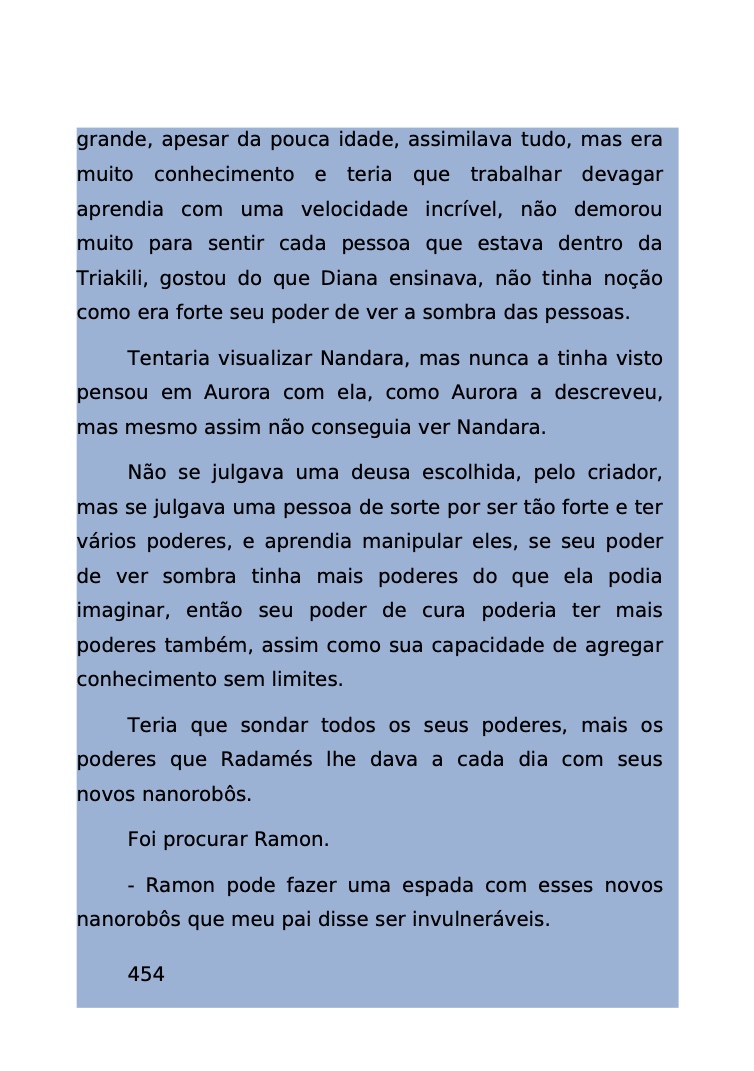 Página 400 - Livro Amanda e os Nanorobôs para Ler e Baixar em PDF para imprimir