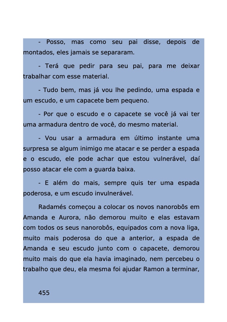 Página 401 - Livro Amanda e os Nanorobôs para Ler e Baixar em PDF para imprimir