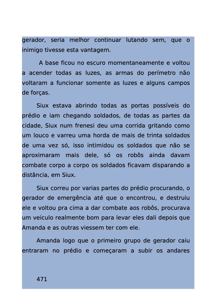Página 419 - Livro Amanda e os Nanorobôs para Ler e Baixar em PDF para imprimir