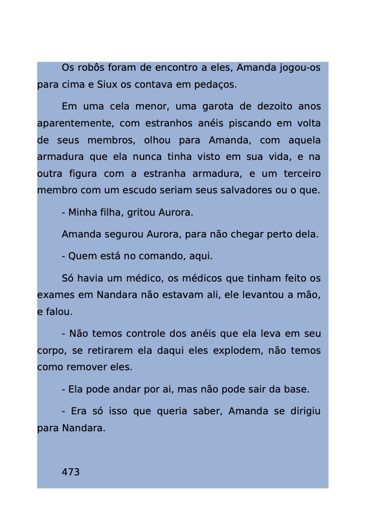 Página 421 - Livro Amanda e os Nanorobôs para Ler e Baixar em PDF para imprimir