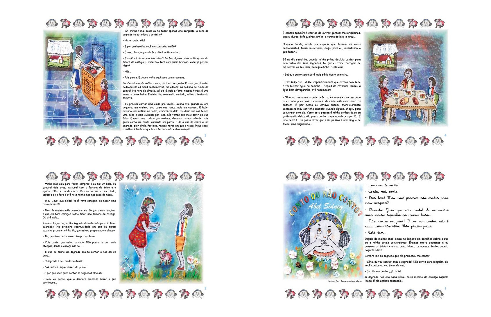 Livro Infantil Conto ou Não Conto? para Ler e Imprimir - Capa