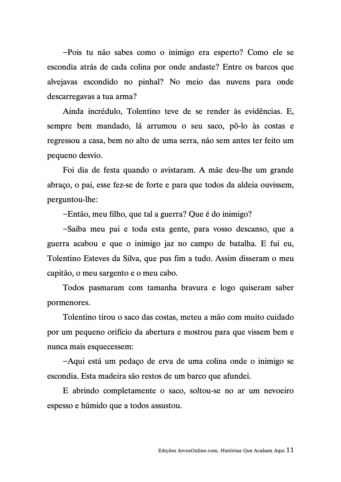 Página 11 - Livro Infantil Histórias que Acabam Aqui para Ler e Imprimir para imprimir