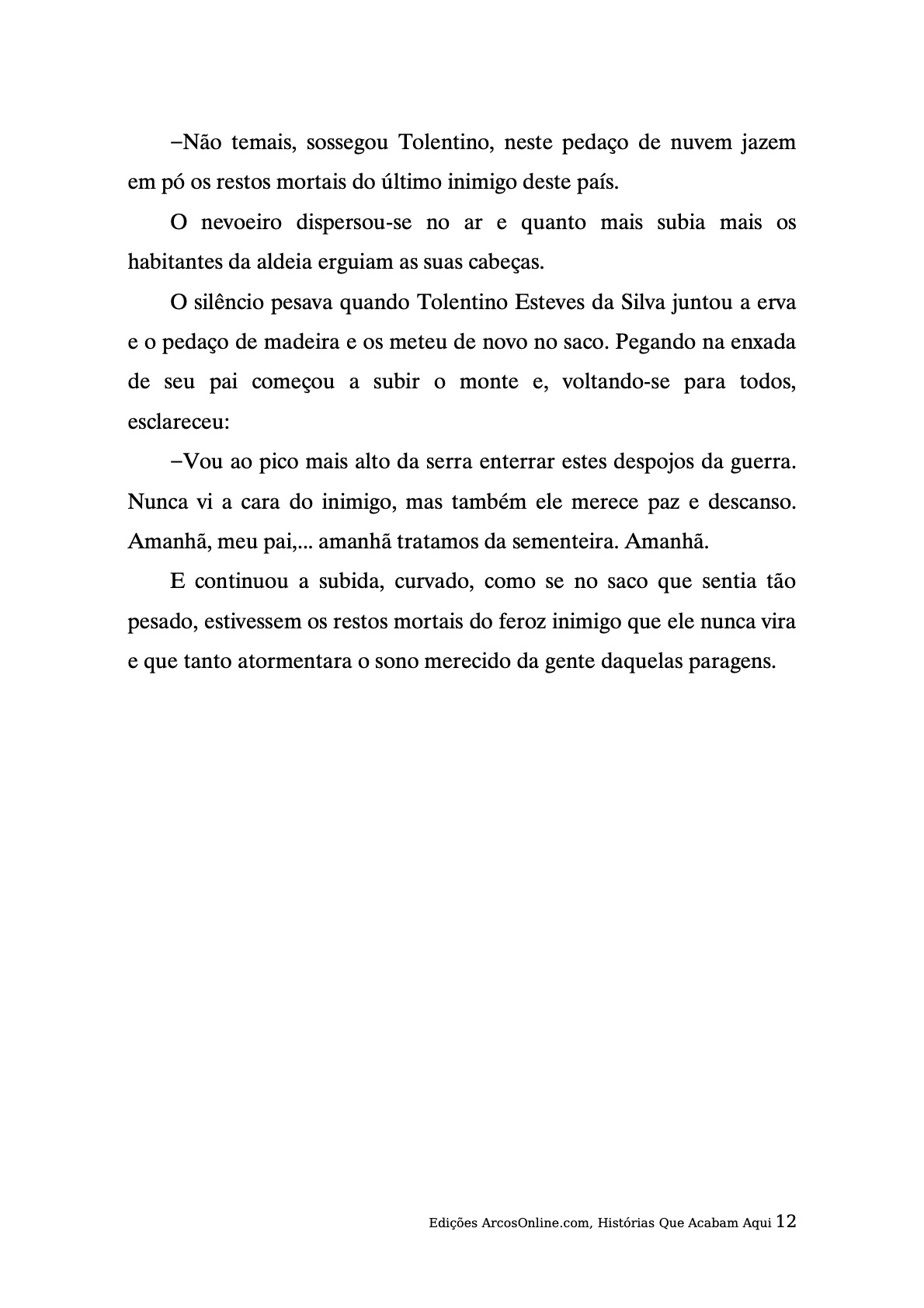 Página 12 - Livro Infantil Histórias que Acabam Aqui para Ler e Imprimir para imprimir